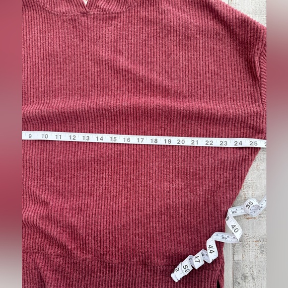 Freely Rust Colored Ribbed Hoodie - Picture 5 of 7